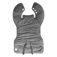 Veste chauffante électrique à fonction d'arrêt automatique avec contrôleur détachable et coussin chauffant en polaire douce pour les épaules et le corps