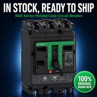 MCCB ComPacT NSX Asli Original 3 Kutub 4 Kutub 16A hingga 630A untuk Sistem Distribusi Daya Tegangan Rendah