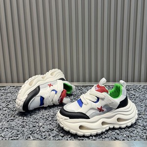 Sneakers Chunky Dad Unisexe à Blocs de Couleurs, Chaussures Décontractées Respirantes en Maille à Plateforme Rehaussante - Product Image 4