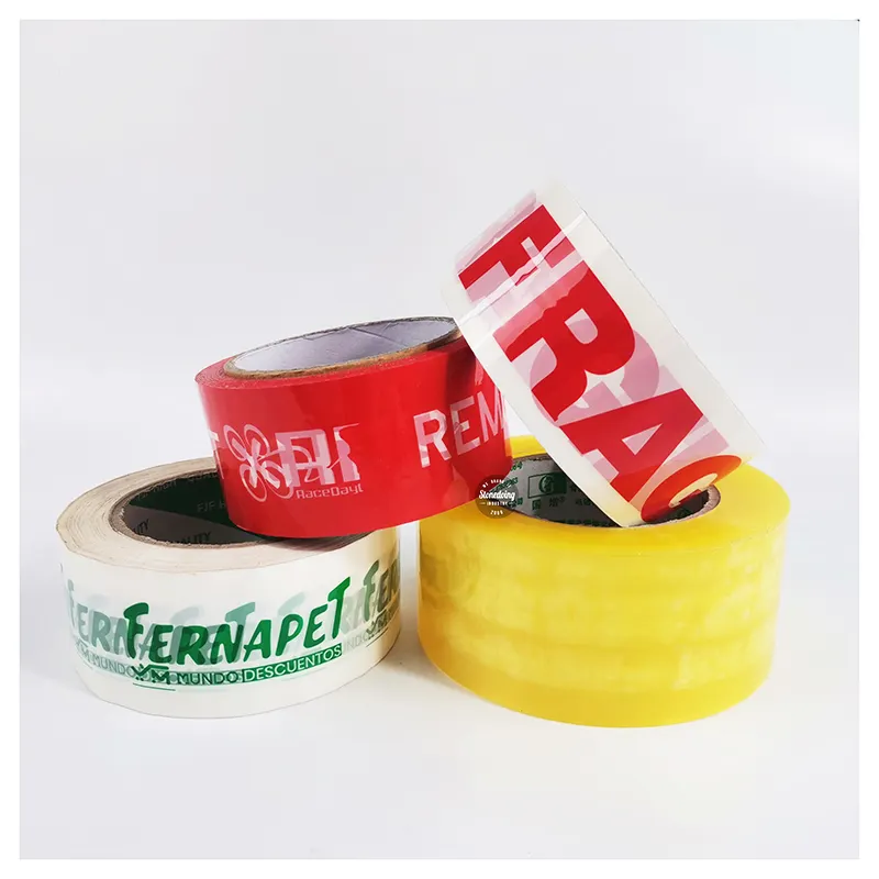 Industrial Personalized Plastic Big Size Packing Tape 100 400 Yards 150M 3 Inch Wide 300 Meters 66M Yellow Bopp Custom Packing T
