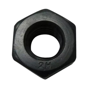 Écrou hexagonal en acier de grade 4 à haute résistance à la traction 1/2 5/16 3/8 avec finition oxyde noir pour applications minières et de traitement de l'eau - Product Image 1