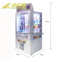 Machine d'arcade à griffes ACS Prize Claw, borne de jeu à plusieurs fentes avec distribution de cadeaux, certification CE, fonctionnement à monnayeur, prise en charge japonaise/espagnole