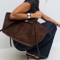 Sac fourre-tout tendance Alibaba pour femme, grande capacité, style minimaliste, décontracté, à porter sous le bras