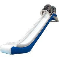 Tissu en bâche PVC durable Mingrui blanc et bleu pour toboggan aquatique gonflable, piscine océanique, capacité 500 kg >10