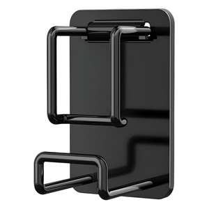 Estante Multifuncional para Lavabo, de Pared, Rectangular, de Acero al Carbono con Acabado en Pintura, con Gancho para Almacenamiento en el Baño - Product Image 2