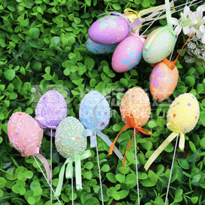 Huevos huecos EPS ligeros, ideales <span class=keywords><strong>para</strong></span> decoración de Pascua DIY, <span class=keywords><strong>relleno</strong></span> de regalo y Material de espuma duradero Ar pintado a mano - Product Image 4