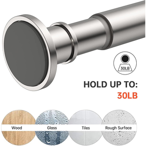 <span class=keywords><strong>Tringle</strong></span> à rideau de douche réglable de style industriel de luxe, design Art Déco, très résistante, best-seller - Product Image 2