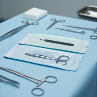Sacs de stérilisation pour autoclave certifiés ISO Medcolor MC-SP pour instruments dentaires, triple bande de scellage, auto-scellants, hydrocolloïdes