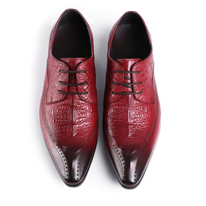 Zapatos formales de negocios con cordones para hombre, hechos de cuero genuino, nuevos zapatos de cuero cómodos para hombre. - Product Image 1