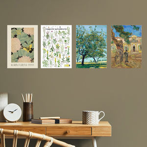 Vente en gros d'affiches en métal <span class=keywords><strong>botanique</strong></span> Décoration murale d'art pour la maison <span class=keywords><strong>Fleurs</strong></span> <span class=keywords><strong>et</strong></span> plantes variées Impression en étain Magnet Monté Poster en métal personnalisé - Product Image 5