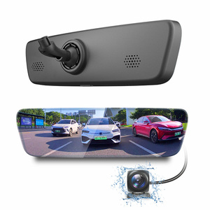 <span class=keywords><strong>2025</strong></span> mới nhất Đầy đủ Màn hình cảm ứng dòng phương tiện truyền thông g cảm biến 4K WIFI gương Dash Cam phía trước phía sau xem xe ghi DVR xe máy ảnh - Product Image 1