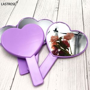 Mini Portable Light Makeup <b>Mirror</b> Square Handheld Cosmetics Tool Private Label LOGO ABS Compact Handheld Heart Makeup <b>Mirror</b> - Product Image 1