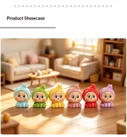 Figurine en résine de dessin animé mignonne, mini décoration de bureau DIY, ornement de tableau de bord de voiture, statue, décoration d'intérieur, vente en gros