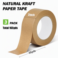 Ruban adhésif en papier kraft imprimé biodégradable avec logo personnalisé, pour emballages cadeaux et produits faits main, emballage esthétique