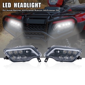 YongJin Driving lamp Phare LED noir avec ange blanc pour honda <span class=keywords><strong>pioneer</strong></span> 500/700/1000 - Product Image 2