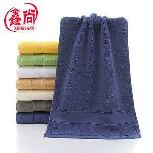 ผ้าขนหนู Xinshang ผ้าฝ้ายแท้ 34x75 ซม. สีพื้น ผ้าเช็ดหน้าโรงแรม รูปทรงสี่เหลี่ยมผืนผ้า ผ้าขนหนูเช็ดมือ 100% ผ้าฝ้าย - Product Image 2