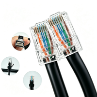 Câble Ethernet Cat6 8 cœurs en cuivre pur, câble réseau Gigabit RJ45, câble à ressort, fabrication sur mesure