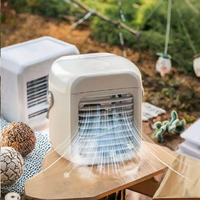Lovfe Rechargeable Usb Mini Portable Refroidisseur D'air en Vente Réglable Led Lumières Eau Froide Ventilateur D'air