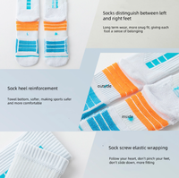 Chaussettes de sport épaisses en tissu éponge pour hommes, anti-odeurs et respirantes, avec votre logo