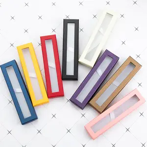 笔盒现货批发笔盒创意透明窗纸包装印刷礼品世界封面中性笔盒
