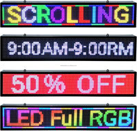 Letrero LED RGB P10 para Exteriores, Pantalla LED P10 Desplazable, Pantalla Publicitaria a Todo Color, Pantalla LED con Texto en Movimiento