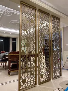 Decorative Square Room Dividers Stainless Steel Room Separator Dividers