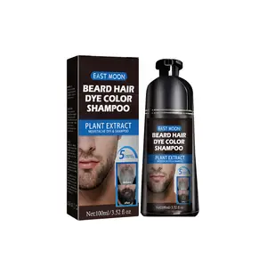East Moon Beard Treatment Quick Color Traitement de séchage fendu des cheveux et de la barbe pour hommes noir