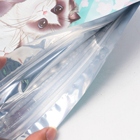 Sachet d'emballage alimentaire pour animaux de compagnie en aluminium imprimé sur mesure, refermable avec fermeture éclair, pochette autoportante pour le stockage de nourriture pour chats et chiens
