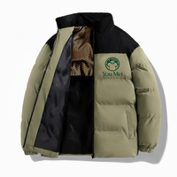 Nouvelle veste en coton pour homme YZ - Imperméable, coupe-vent, isolée au graphène, épaisse, col montant, manteau d'hiver pour homme
