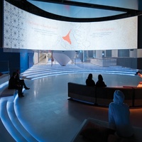 Écran de projection Écran cylindrique Simulation 180 degrés Écran incurvé à cadre pour système de simulateur de cinéma HD