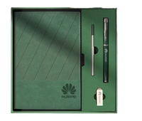Carnet de notes en cuir BOYI A5 avec stylo, impression de logo personnalisé, style mignon, coffret cadeau d'affaires pour l'école, couverture en PU, format A4