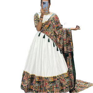 Latest Designer Pure Rayon Cotton Printed Patch Work Lehenga Choli by FabZone - Product Image 1