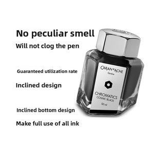 <span class=keywords><strong>Encre</strong></span> pour stylo plume <span class=keywords><strong>CARAN</strong></span> DACHE China, <span class=keywords><strong>encre</strong></span> solide noire/bleue pure/verte, flacon rechargeable de 50 ml, non carbonisée, anti-colmatage, authentique - Product Image 3