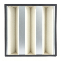 Nouveau filtre à air plissé en V profond F6 F7 F8 F9, efficacité moyenne à élevée, filtre de poche 99,99 % pour la ventilation industrielle