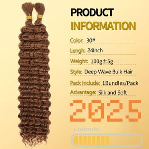 Extensions de cheveux synthétiques en vrac à ondulation profonde de couleur arc-en-ciel, trame unique, 100g, 24 pouces, matériau en <span class=keywords><strong>fibre</strong></span> haute température - Product Image 2