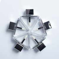 Rechargeable Triangle Transparent Brillant À Lèvres Tube ABS 5.5ml Huile À Lèvres Bâton Tube Cosmétique Maquillage Baume À Lèvres Brillant Conteneur