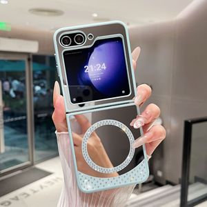 สำหรับ Samsung Z พลิก6ใสแม่เหล็กกันกระแทก PC + TPU เคสโทรศัพท์ใสแบบแข็ง <span class=keywords><strong>Galaxy</strong></span> Z Fold 6 5 4 S25ultra S21 A26 - Product Image 4