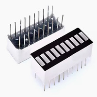 #66093 Kit de módulo de sensor LED de 10 segmentos Barra de luz de tira de 10 LED resaltada amarillo-verde