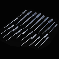Pipettes Pasteur jetables en plastique emballées individuellement pour laboratoire