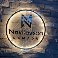 Enseigne néon ronde personnalisée en acrylique rétroéclairée pour entreprises et salons, étanche IPX6, utilisation automobile, signalétique pour bars/salons