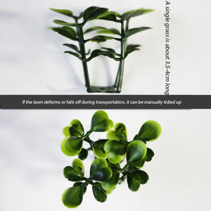 Venta caliente Protector solar artificial <span class=keywords><strong>y</strong></span> resistencia UV 40*60cm Césped <span class=keywords><strong>Planta</strong></span> <span class=keywords><strong>verde</strong></span> Pared Plantas decorativas - Product Image 5