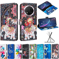 Étui Portefeuille Réversible avec Motifs pour Huawei Honor X8C X9C 5G X5B X7C X6B X9B X8B X7B X7A Magic 6 7 Lite 200 – Housse Intelligente