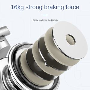 Hao Dunluya Draaiende Haspel Volledig Metalen 12-assige Hoge Snelheid 5.2 1 Overbrengingsverhouding 220G Rechter Oceaan Strand Vissen Zwart Sj1000 - Product Image 3