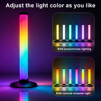Table de jeu LED RGB style moderne, barres d'éclairage intelligentes, capteur de rythme musical, USB 5050, contrôle par application, fond de nuit coloré