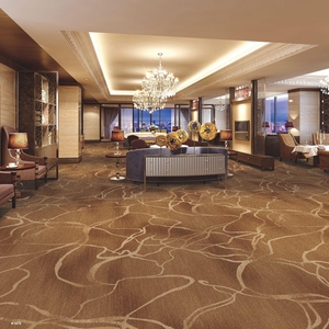 Moquette sur mesure Axminster 80% laine et 20% nylon pour hall d'hôtel de luxe, tapis mural de luxe pour escaliers d'hôtel - Product Image 1