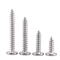 Tornillos autorroscantes de cabeza plana de acero inoxidable 304 Tornillos de madera de cola puntiaguda con cabeza hexagonal de cabeza delgada M2 M3 M4 M5 M6 M8
