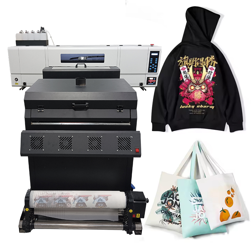 New Dual XP600 I1600 I3200 Head A3 Size DIY Textile Tshirt Full-Automatic Digital Dtf Printer Clothes Printing Machine