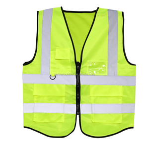 Chaleco de Seguridad Reflectante Fluorescente de Alta Visibilidad ULTAC XP1005, con Bolsillos, Nivel D Básico, para Rescate de Emergencia, Trabajo al Aire Libre - Product Image 1