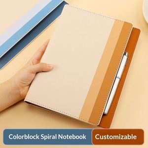 Carnet de notes professionnel élégant A5, couverture rigide en cuir PU, 100 feuilles, personnalisable avec logo, pour le bureau - Product Image 2