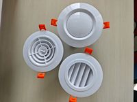 Grille d'aération ronde industrielle moderne en ABS épaissi, personnalisable, durable, multi-styles, pour système CVC – Vente directe usine